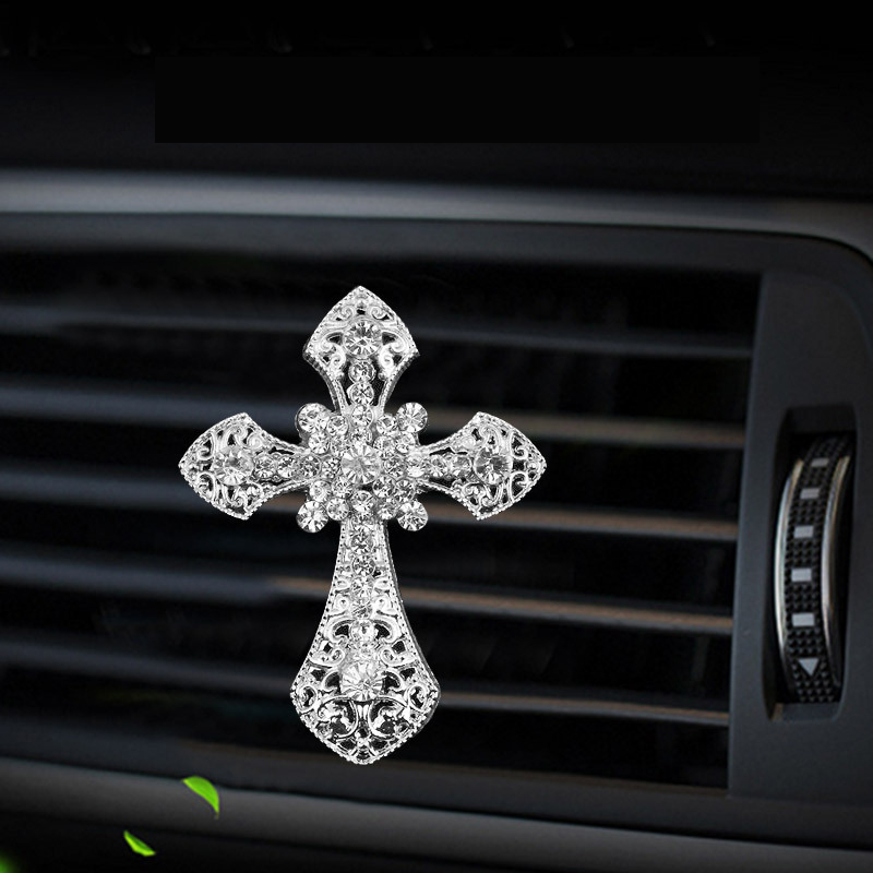 Inlaid diamond cross style car - Perfume Fragrance Outlet recension och pris