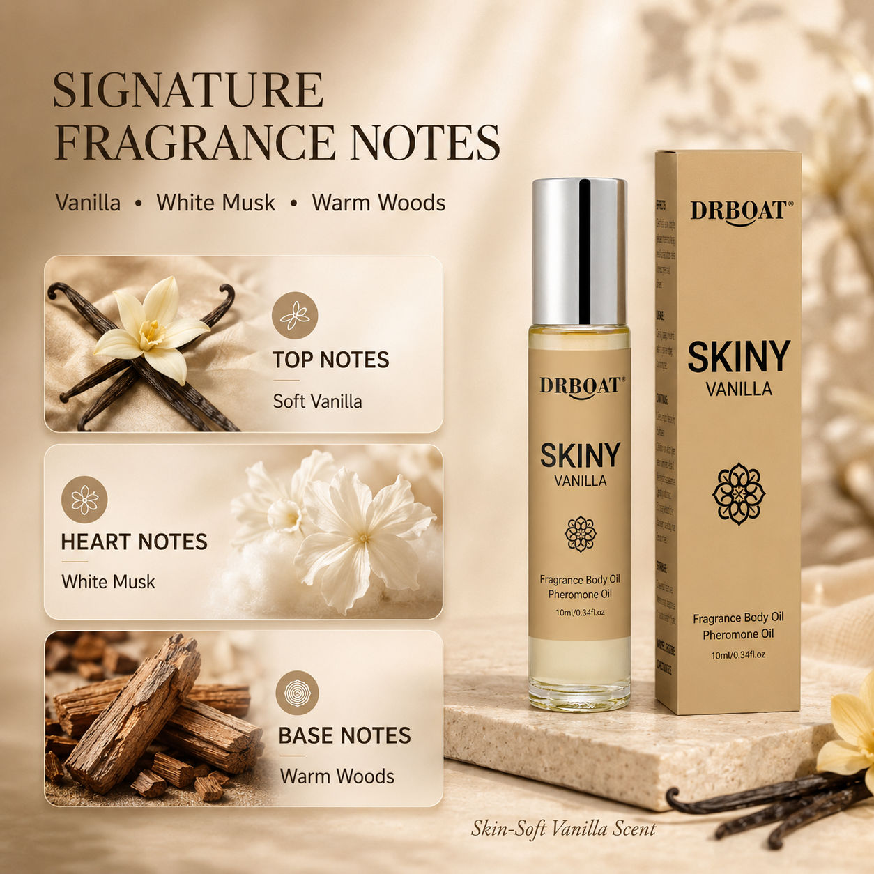 Men Roll On Fragrance Oil, Ski - Perfume Fragrance Vanilla recension och pris