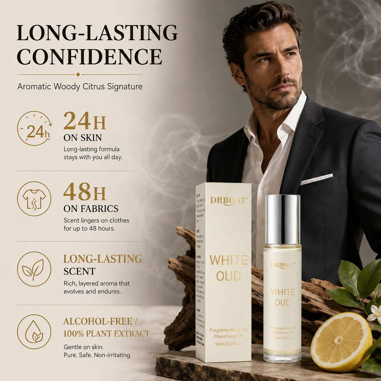 Men Roll-on Perfume Oil,Fresh  - Perfume Fragrance Man recension och pris