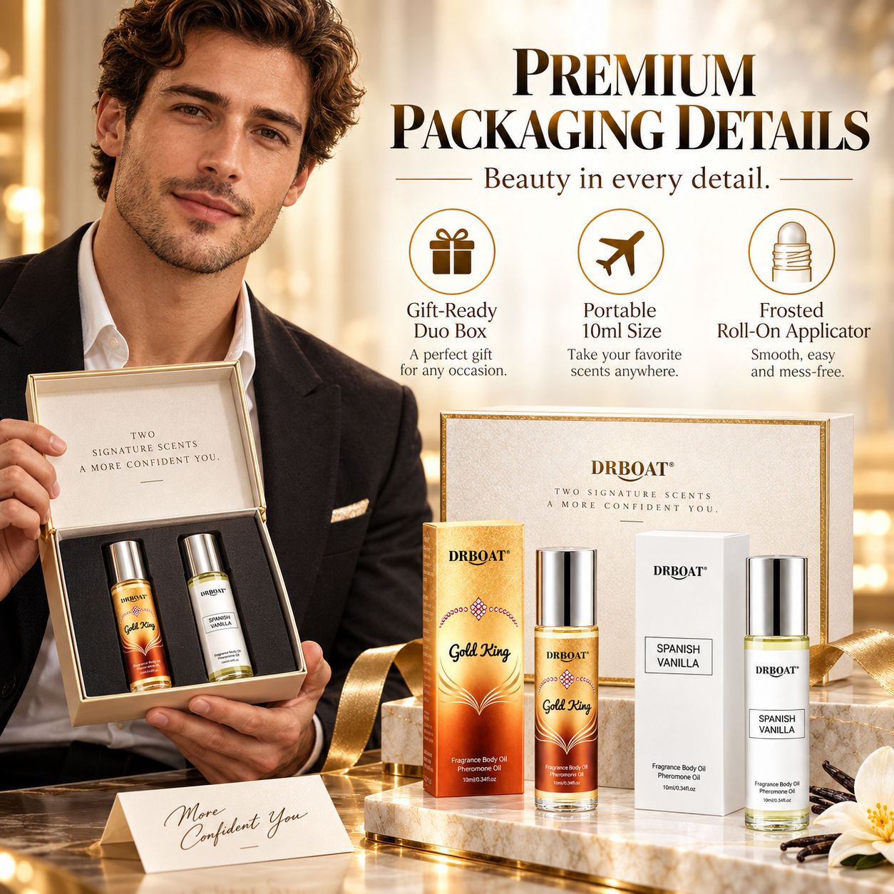 Men Duo Roll-on Perfume Oil Ki - Perfume Fragrance Vanilla recension och pris