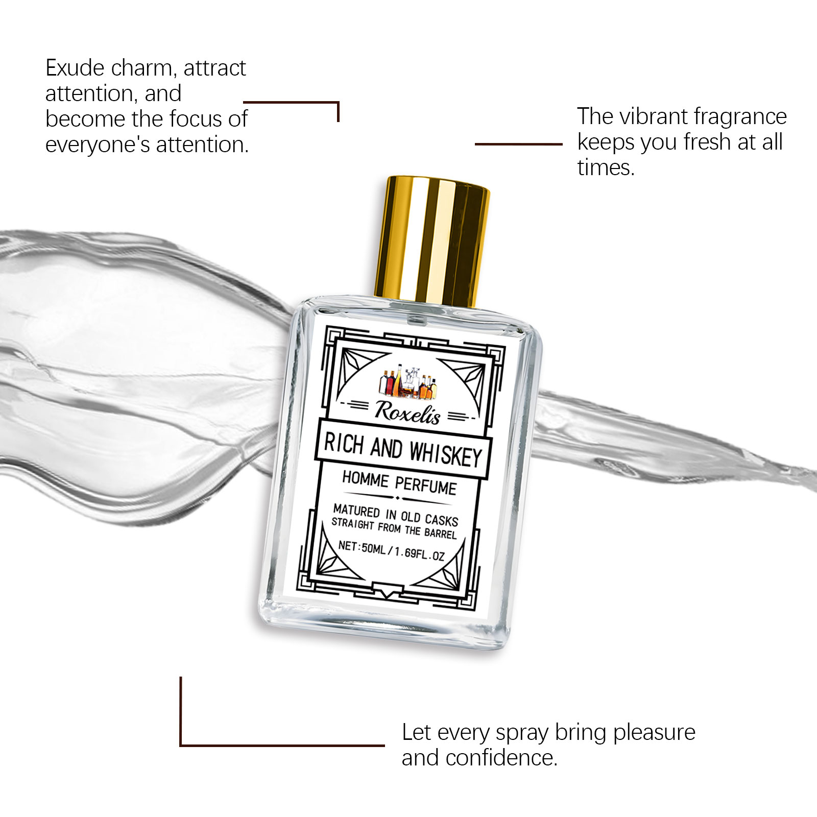 Roxelis 50ml Charm Whisky Men' - Perfume Fragrance Man recension och pris